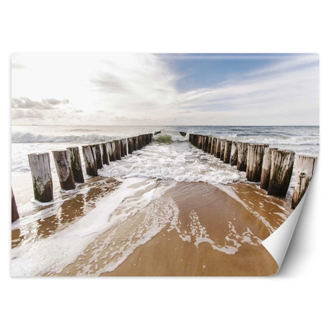 Fototapeta Morze Plaża Fale Falochrony wymiar kolekcja PRESTIGE