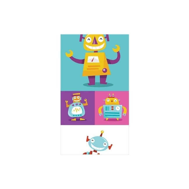 Fototapeta - Kolorowe Roboty