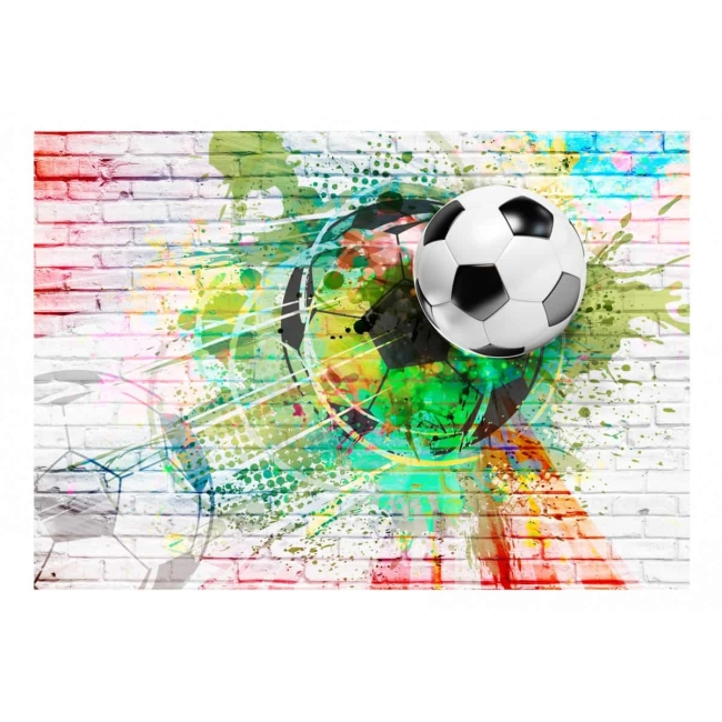 Fototapeta - Kolorowy sport piłka nożna dla dzieci