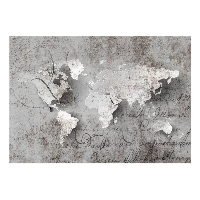 Fototapeta - Mapa i list