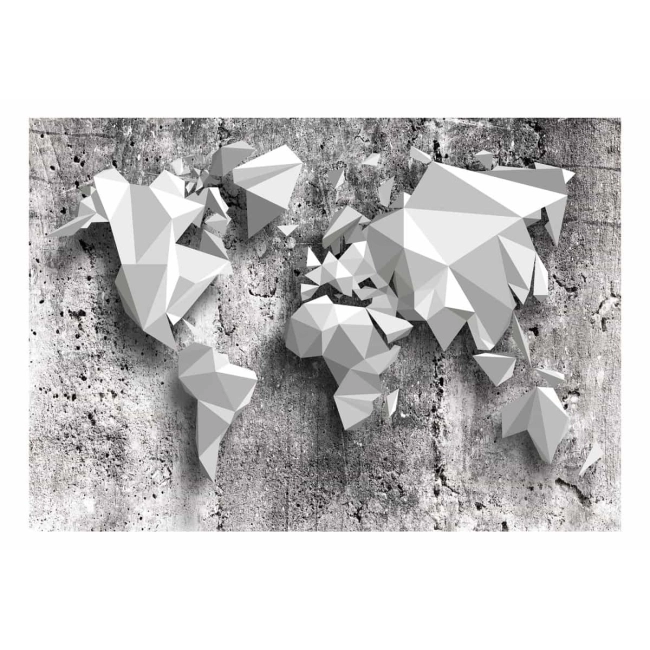 Fototapeta - Mapa świata: origami