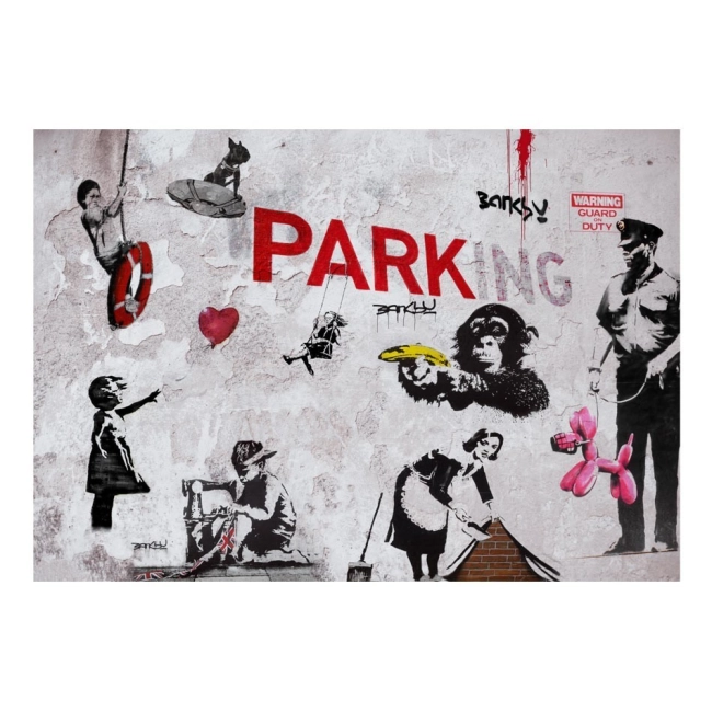 Fototapeta - Różnorodność graffity (Banksy)