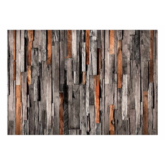 Fototapeta samoprzylepna - Drewniana kotara (szaro-brązowy)
