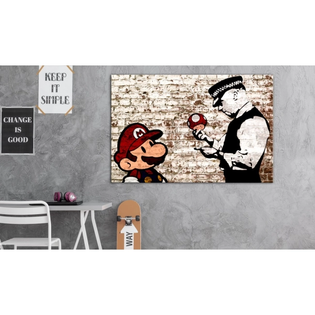 Obraz - Banksy: Zdarta ściana