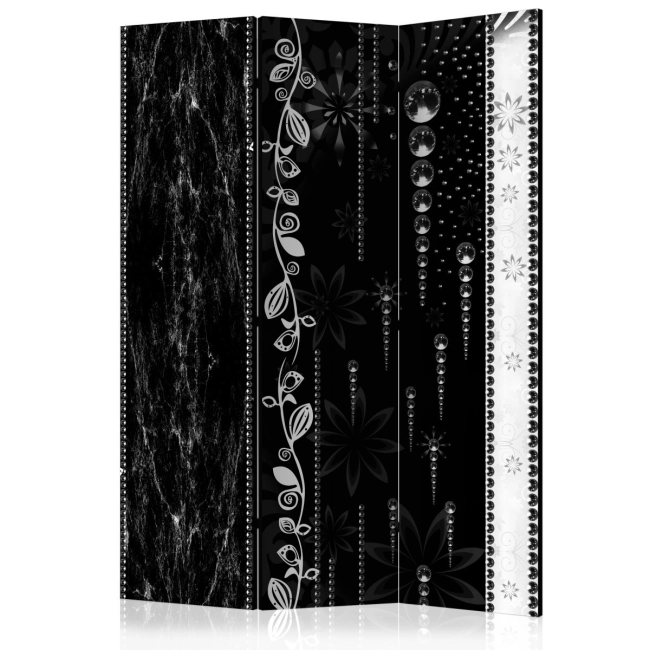 Parawan 3-częściowy - Czarna elegancja [Room Dividers]