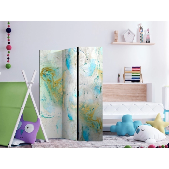 Parawan 3-częściowy - Kolorowy marmur [Room Dividers]