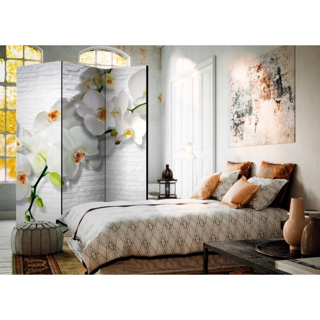 Parawan 3-częściowy - Miejska orchidea [Room Dividers]