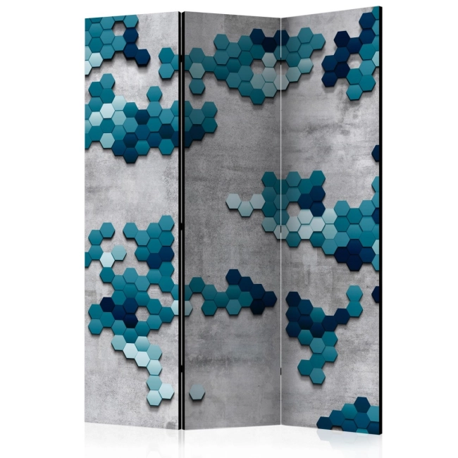 Parawan 3-częściowy - Morska układanka [Room Dividers]