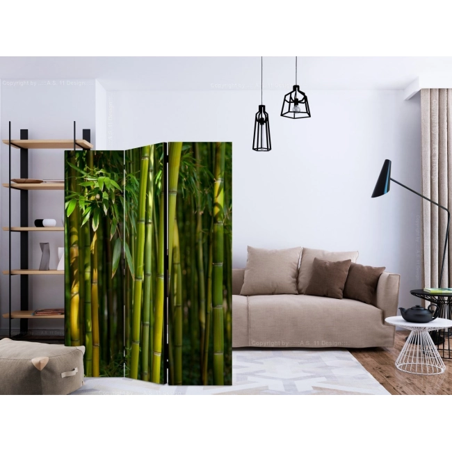 Parawan 3-częściowy - Orientalny ogród [Room Dividers]