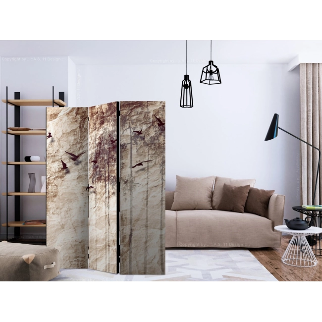Parawan 3-częściowy - Papierowa natura [Room Dividers]