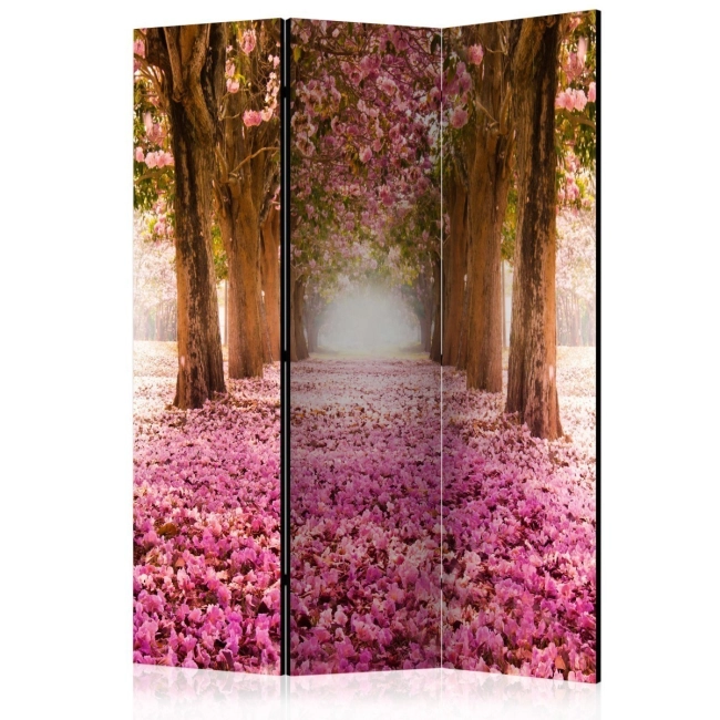 Parawan 3-częściowy - Różowy gaj [Room Dividers]