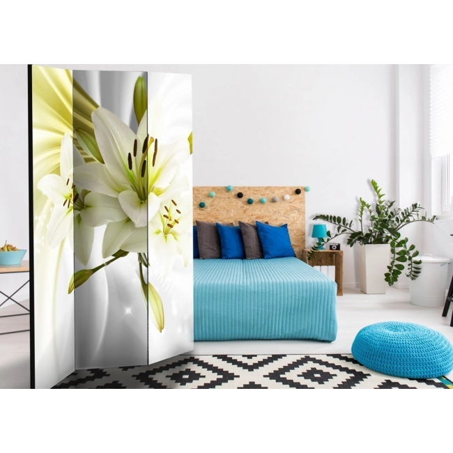Parawan 3-częściowy - Zielone urzeczenie [Room Dividers]