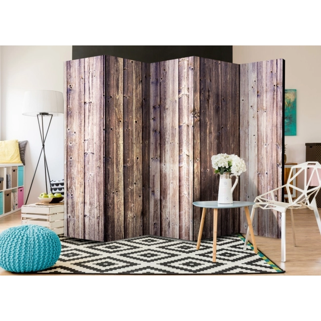Parawan 5-częściowy - Drewniany urok II [Room Dividers]