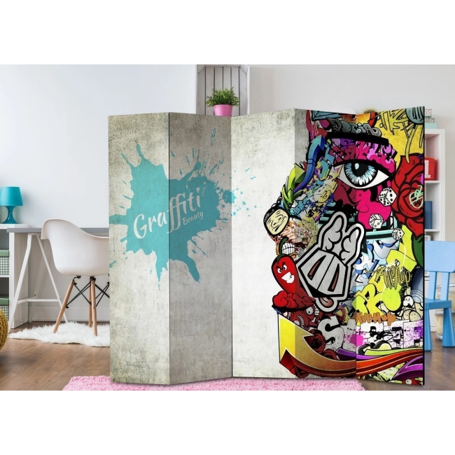 Parawan 5-częściowy - Graffiti Beauty [Room Dividers]