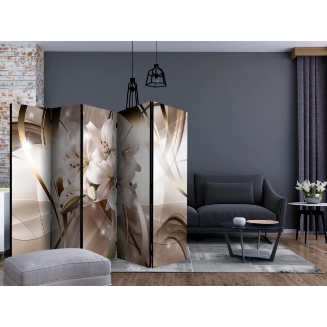 Parawan 5-częściowy - Liliowa wiązanka II [Room Dividers]