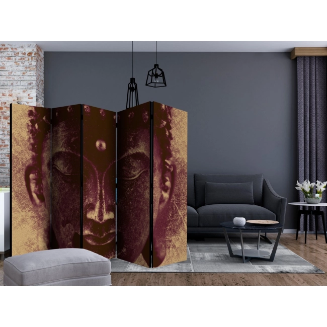Parawan 5-częściowy - Mądry Budda II [Room Dividers]