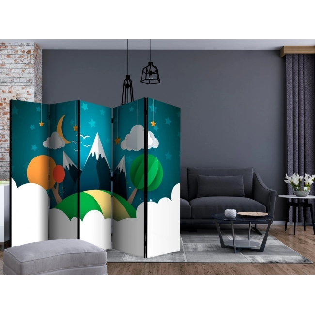 Parawan 5-częściowy - Mały podróżnik II [Room Dividers]