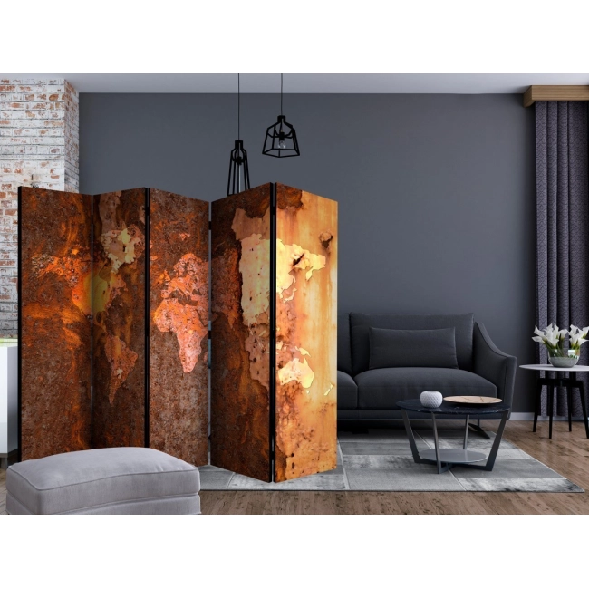 Parawan 5-częściowy - Metalowe zanurzenie II [Room Dividers]