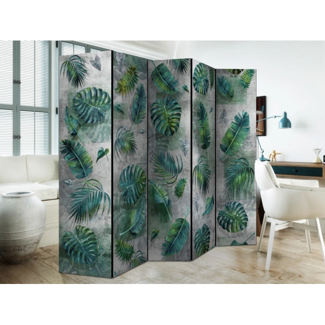 Parawan 5-częściowy - Modernistyczna dżungla II [Room Dividers]