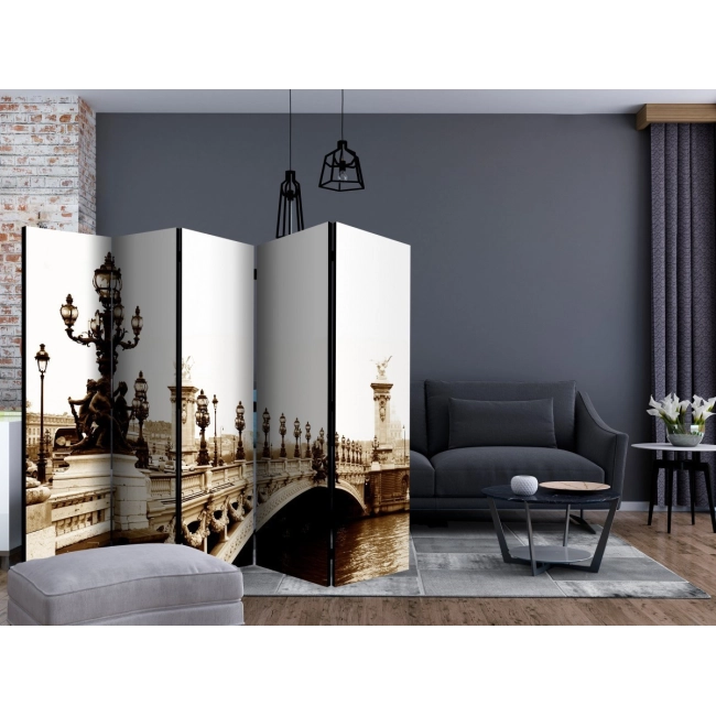 Parawan 5-częściowy - Most Aleksandra III, Paryż II [Room Dividers]