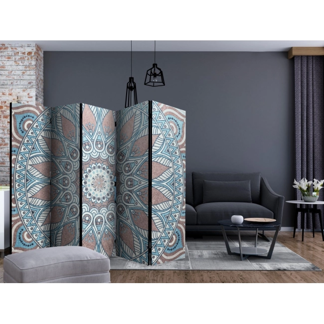 Parawan 5-częściowy - Orientalny okrąg II [Room Dividers]