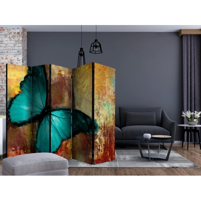 Parawan 5-częściowy - Painted butterfly II [Room Dividers]