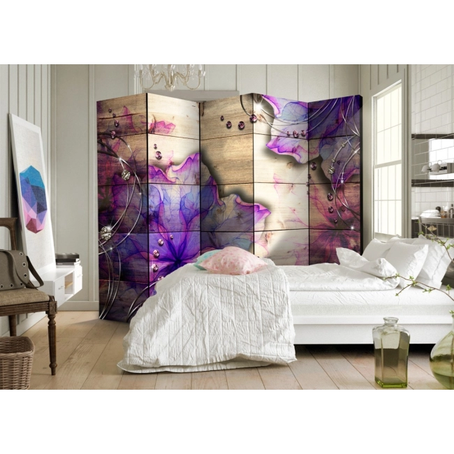 Parawan 5-częściowy - Purpurowe wspomnienie II [Room Dividers]