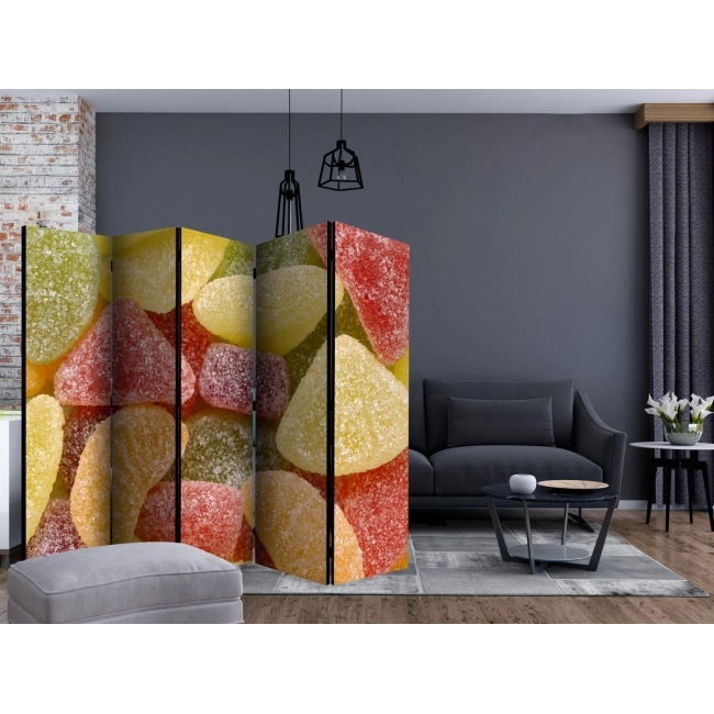 Parawan 5-częściowy - Smakowite galaretki [Room Dividers]
