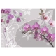 Fototapeta - Lot purpurowych orchidei