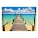 Fototapeta - Plaża, słońce, pomost