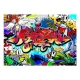 Fototapeta - Street art: czerwony motyw