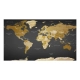 Fototapeta XXL mapa świata czarna duża 500 cm Nowoczesna geografia