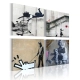 Obraz - Banksy - cztery twórcze pomysły OBRAZ NA PŁÓTNIE WŁOSKIM