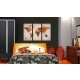 Obraz - Map of the World - Desert storm - triptych OBRAZ NA PŁÓTNIE WŁOSKIM