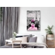 Obraz - Paryski kolor (1-częściowy) pionowy różowy