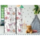 Parawan 3-częściowy - Dinozaury origami [Room Dividers]