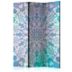 Parawan 3-częściowy - Dziewczęca Mandala (niebieski) [Room Dividers]
