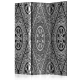 Parawan 3-częściowy - Etniczna monochromia [Room Dividers]