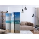 Parawan 3-częściowy - Fototapeta - Brzegiem morza [Room Dividers]