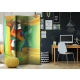 Parawan 3-częściowy - Kolorowa przestrzeń [Room Dividers]