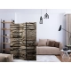Parawan 3-częściowy - Piękny brązowy kamień [Room Dividers]