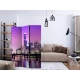 Parawan 3-częściowy - Purpurowe Melbourne [Room Dividers]