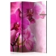 Parawan 3-częściowy - Różowa orchidea [Room Dividers]