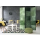 Parawan 3-częściowy - Zielona układanka [Room Dividers]