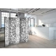 Parawan 5-częściowy - Biała Mandala II [Room Dividers]