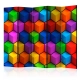 Parawan 5-częściowy - Kolorowe pola geometryczne [Room Dividers]