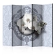 Parawan 5-częściowy - Orchidee: królewski wzór II [Room Dividers]