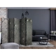 Parawan 5-częściowy - Stalowa powierzchnia z kroplami wody II [Room Dividers]