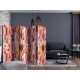 Parawan 5-częściowy - Sztućce - róż i fiolet II [Room Dividers]