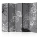 Parawan 5-częściowy - Winter flora [Room Dividers]